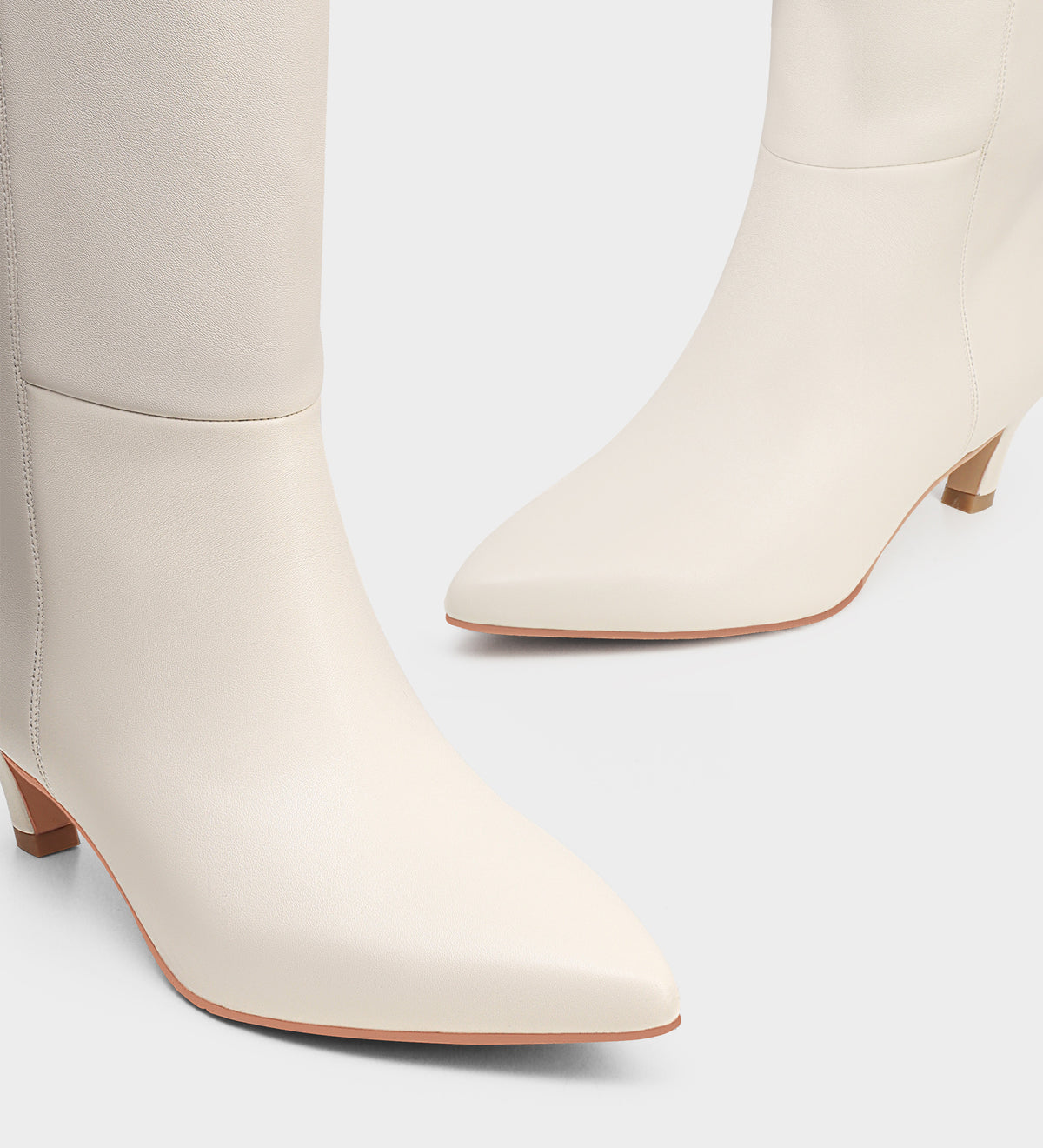 white over the knee boots​