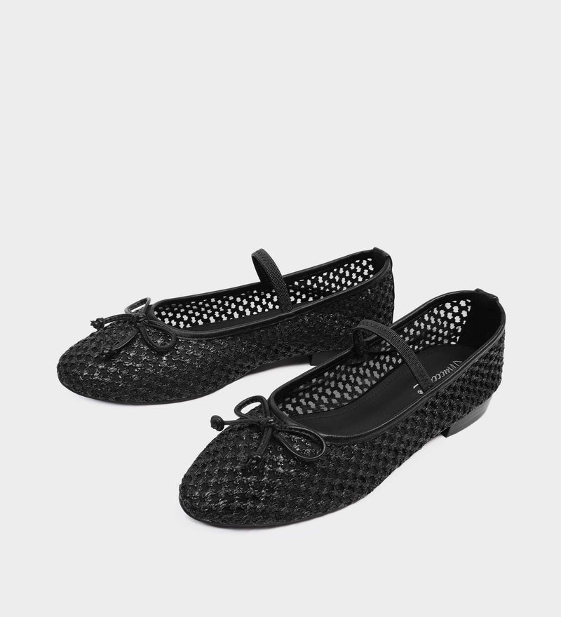 womens black ballet flats​