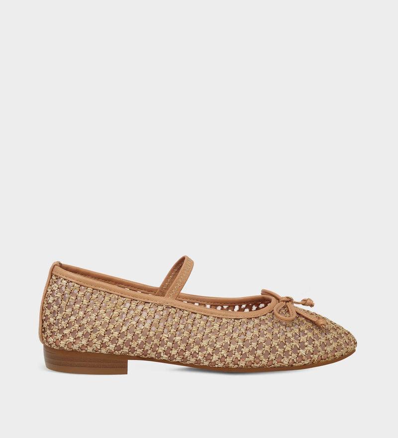 women's ballet flats brown​