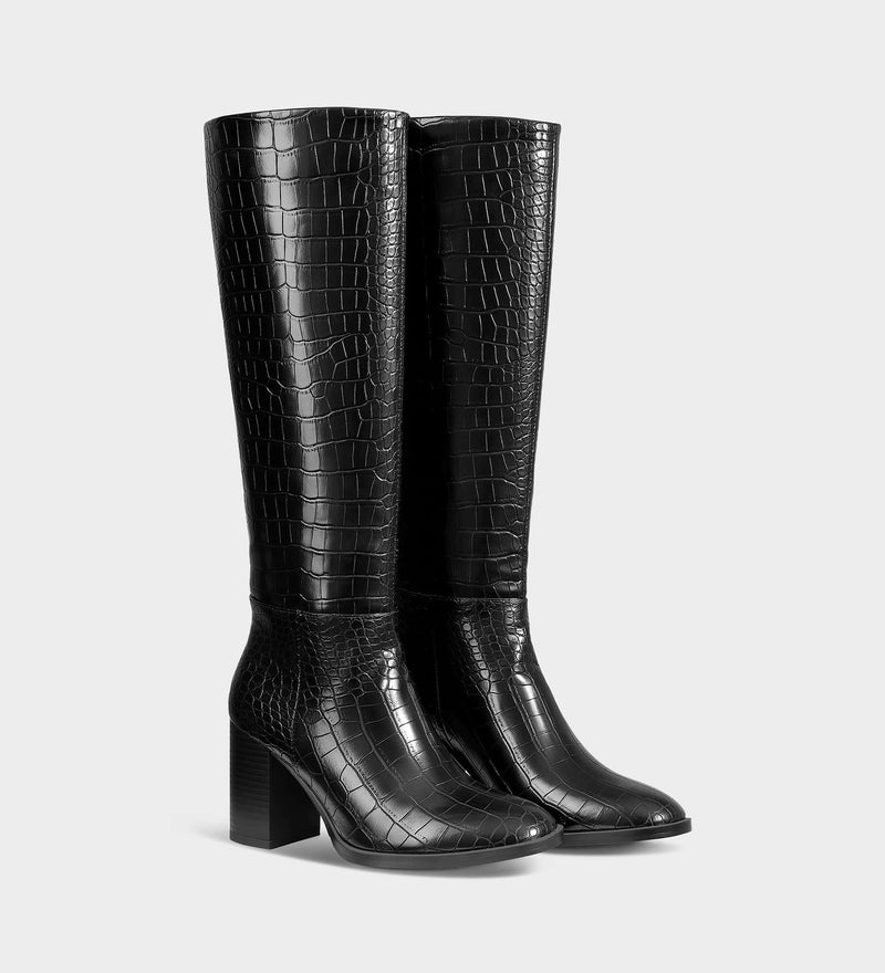 black knee high boots for women​