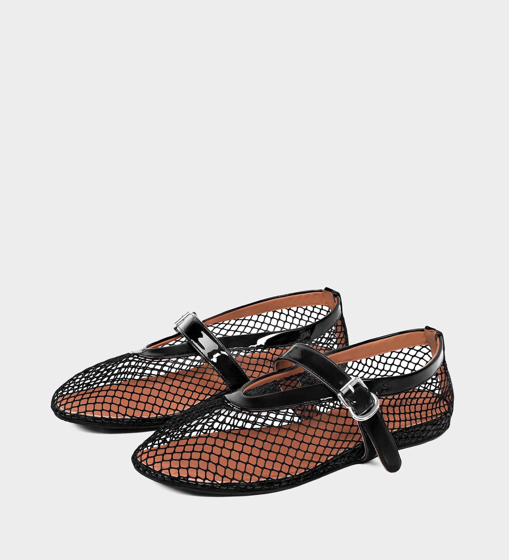 Fishnet Ballet Flats | MUCCCUTE