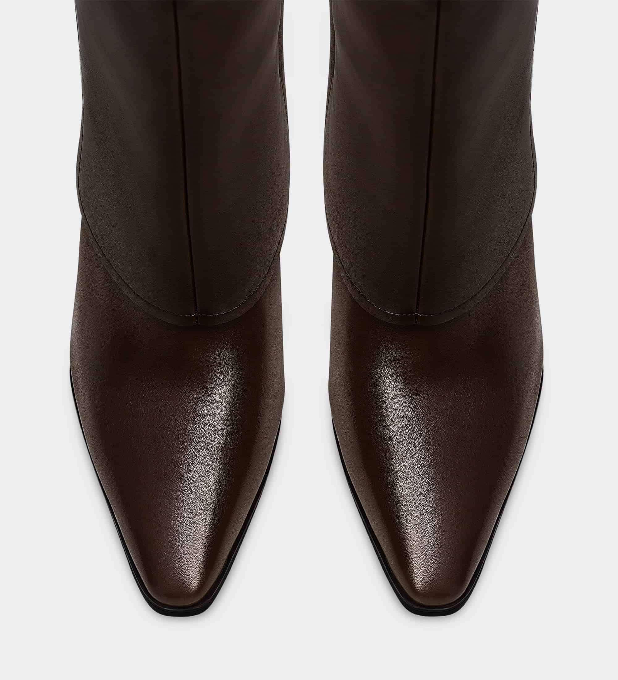 Fold Over Knee High Wedge Boots | MUCCCUTE