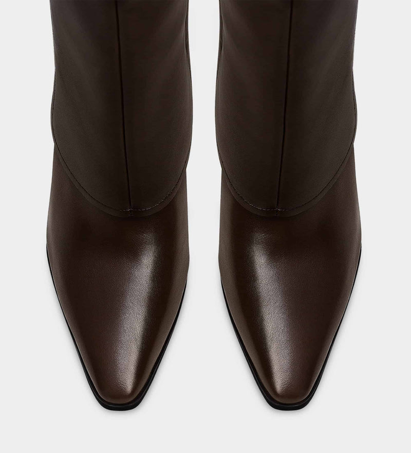 brown fold over boots​