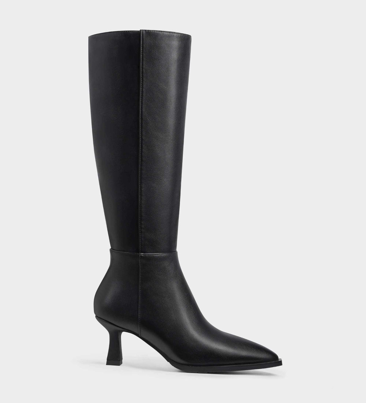 kitten heel tall boots​