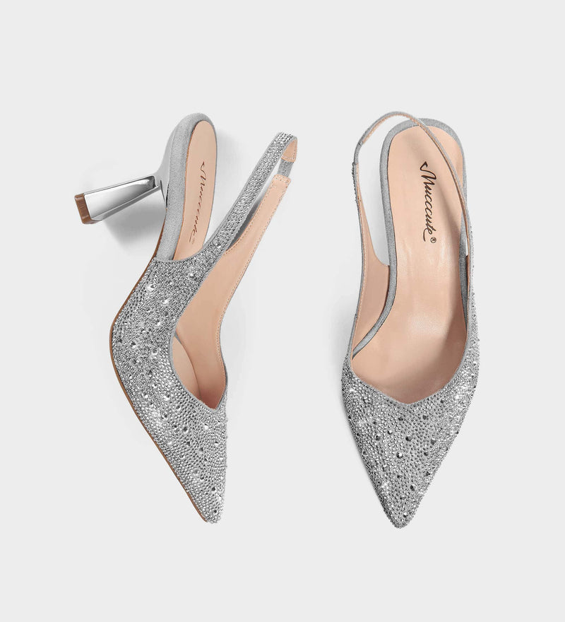 rhinestone shoes heels​