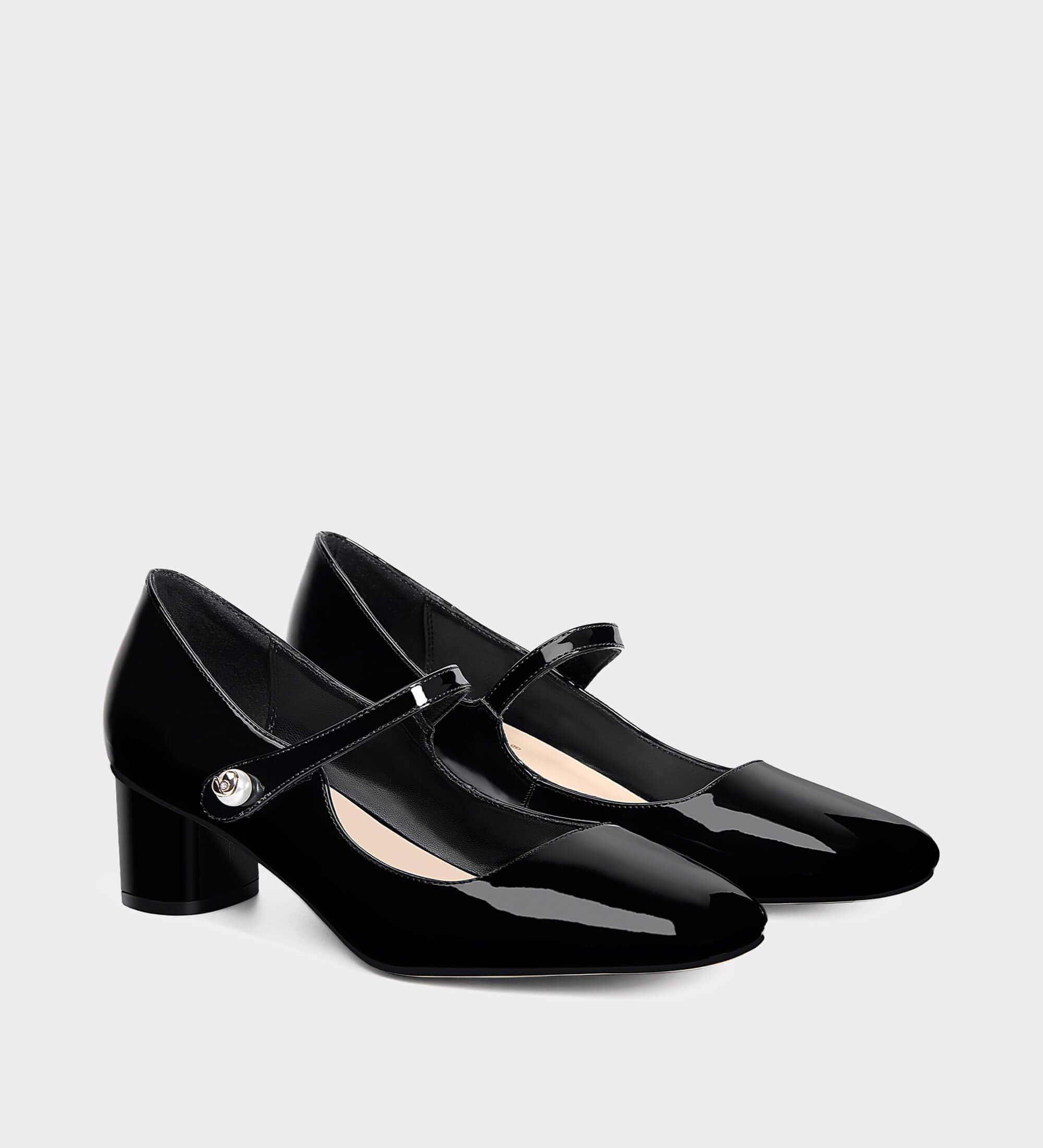 Square Toe Mary Jane Pumps | MUCCCUTE