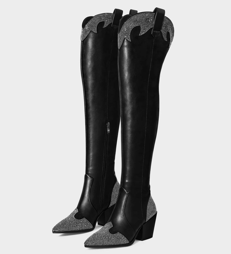 pointed toe cowgirl boots​